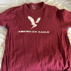 American Eagle shirt - maroon - medium